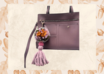 Pom Pom with Tassel Keychain