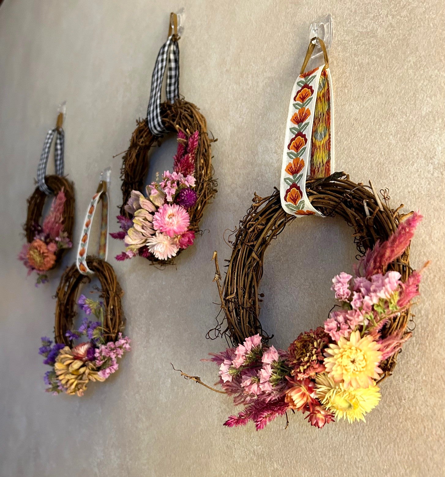 Dried Flower Mini Wreath