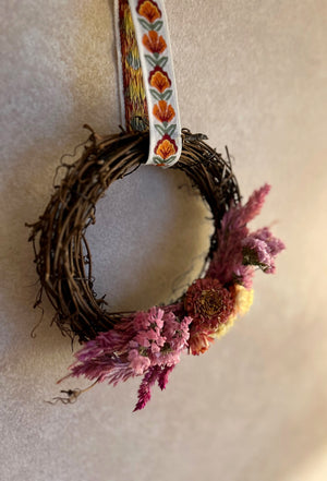 Dried Flower Mini Wreath