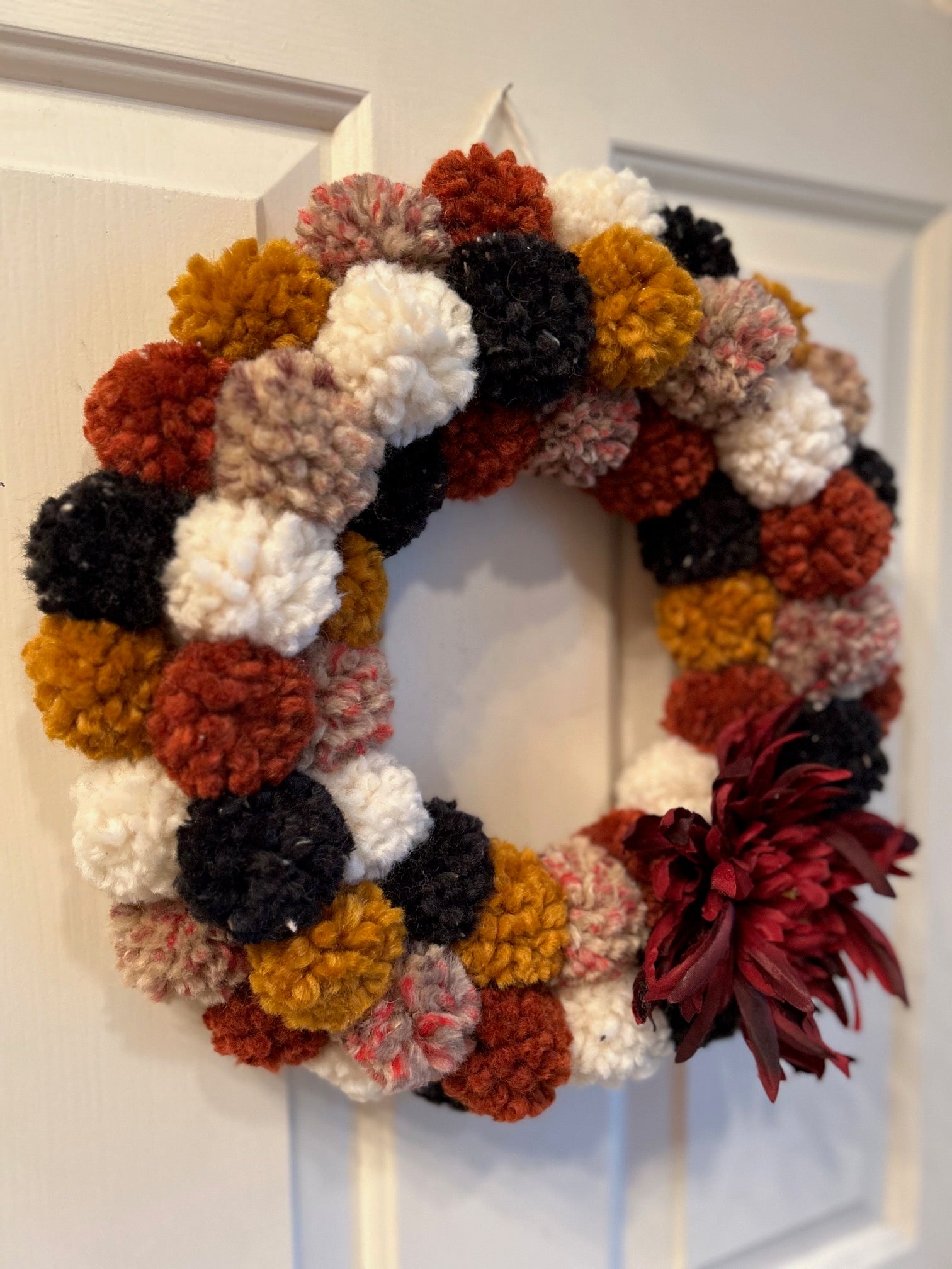 Fall Pom Pom Wreath