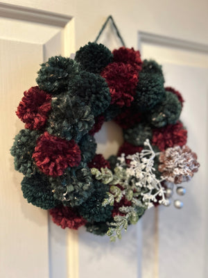 Winter Pom Pom Wreath