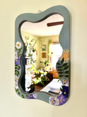 Pressed Floral Mirror