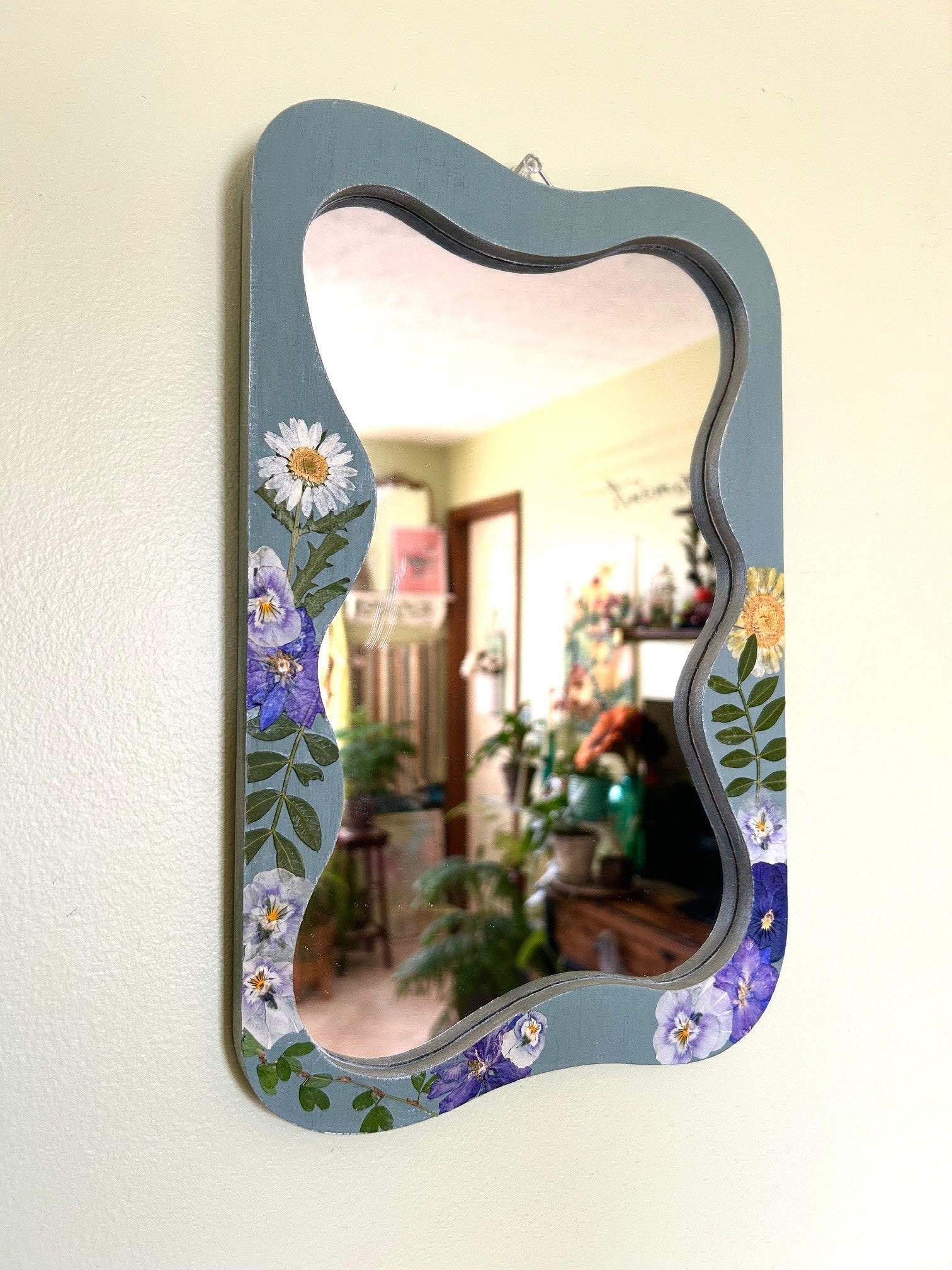 Pressed Floral Mirror