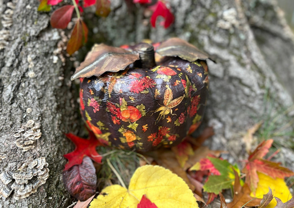 Decoupage Pumpkin