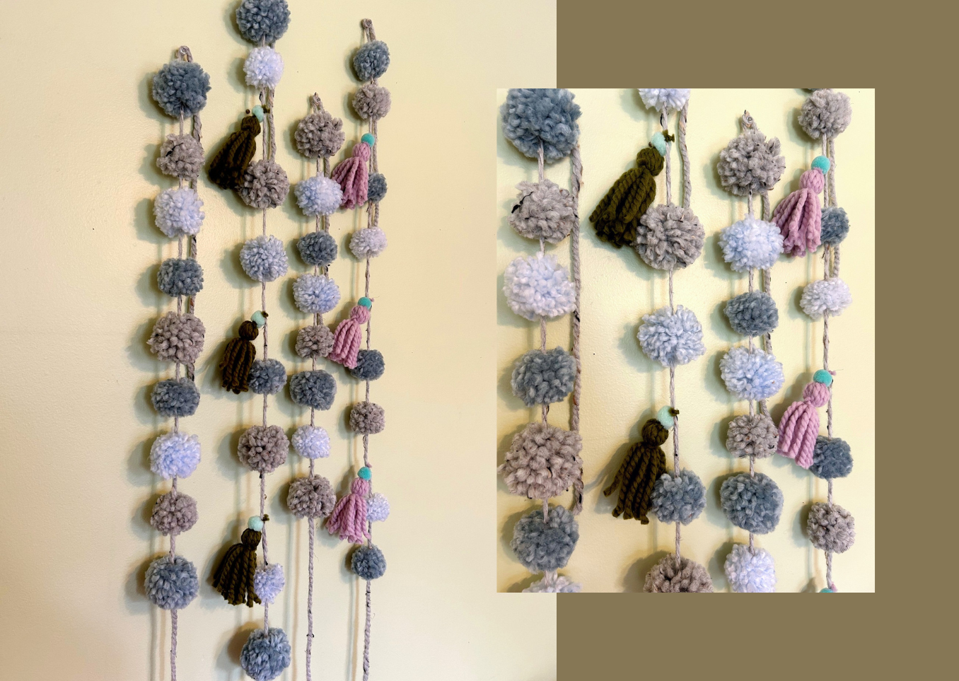 Tassel Pom Pom Garland